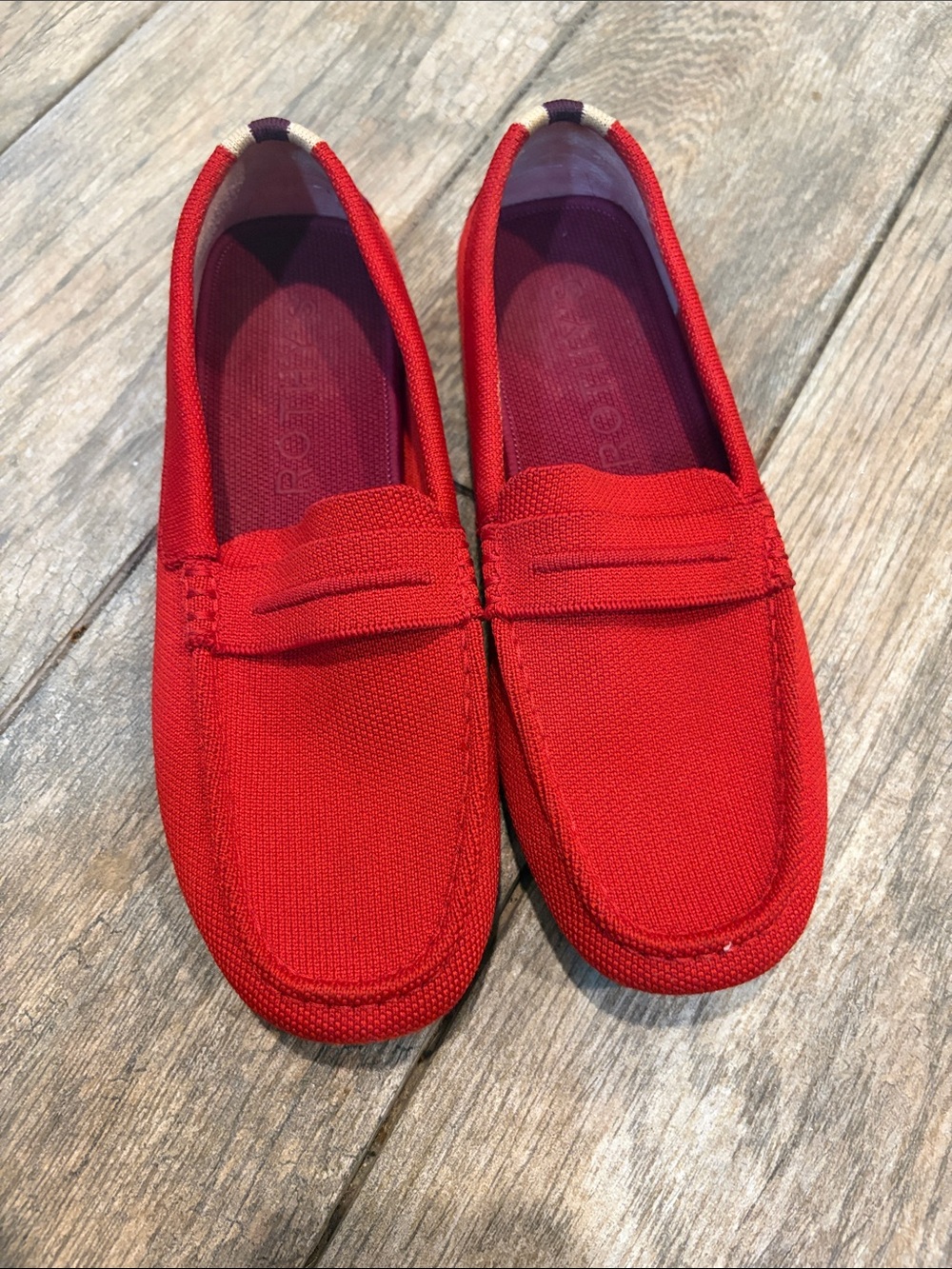 Rothy's The Driver loafers red Women’s size 8.5
